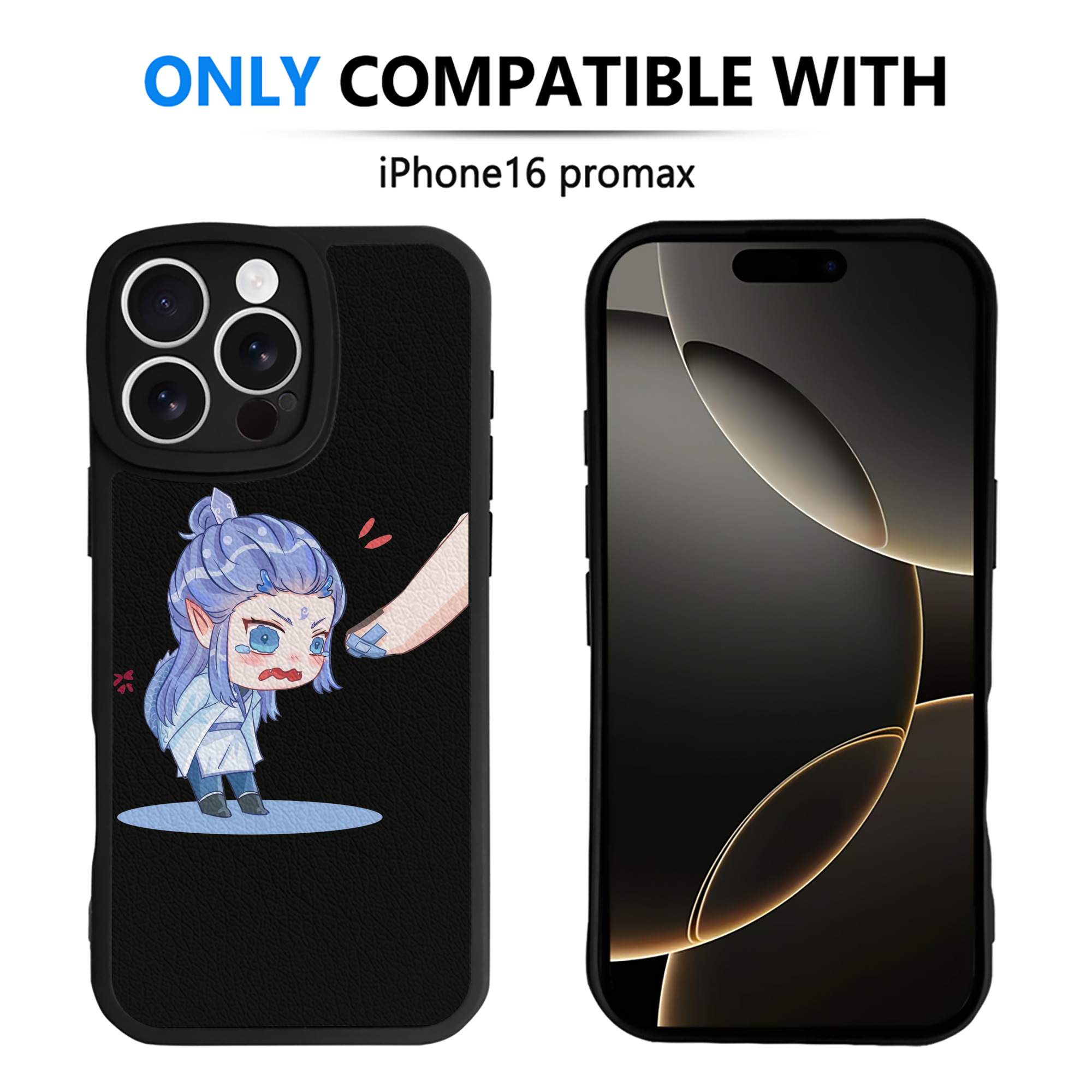 （画像用） Ne Zha 2 ナタ 魔童の大暴れ 【iPhone 16シリーズ対応】シリコンスマホケース（レザー調） 材質：シリコン